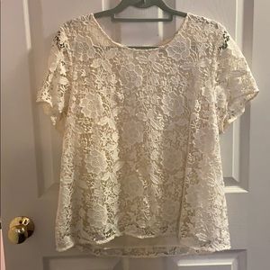 Madewell lace blouse